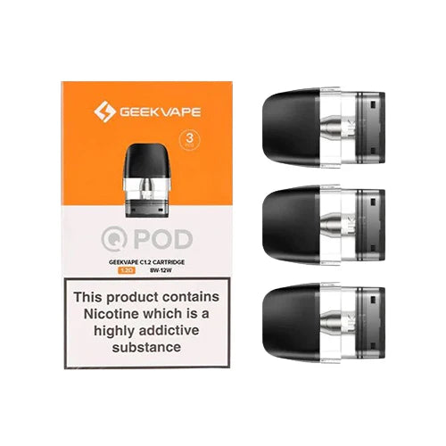 GeekVape Q 3ML Refillable Replacement Cartridge Pod - Pack of 3