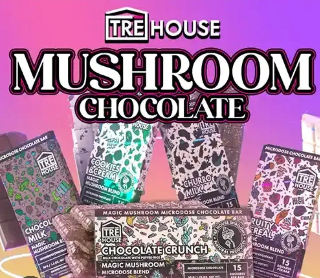Tre house Mushroom Gummies & Chocolate Bars