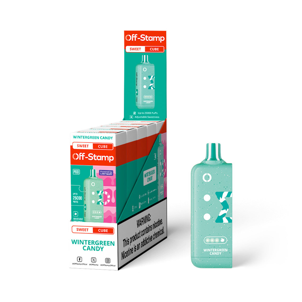 Off-Stamp Sweet Cube POD 25K (Battery NOT Included)