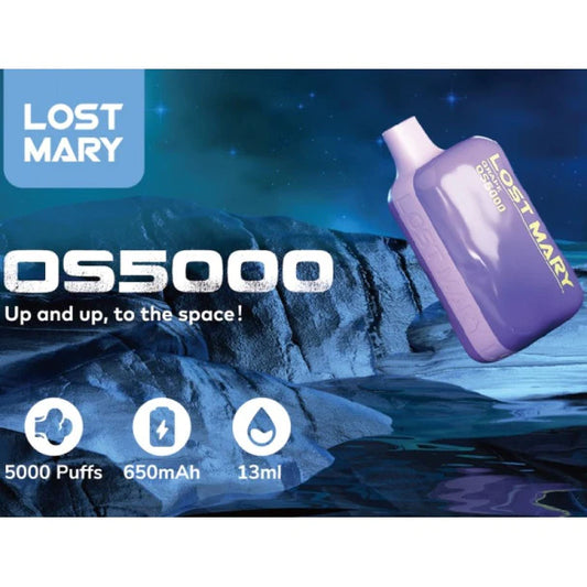 Lost Mary OS5000 Disposable Vape - Vapor Hatch Online Vape Shops