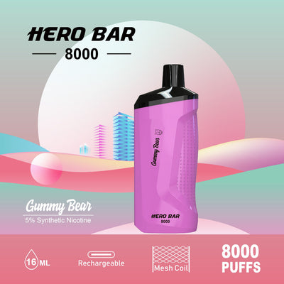HERO Bar Rechargeable 8000 Puffs