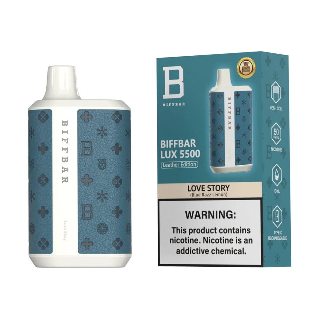 Biff Bar LUX Rechargeable 5500 Puffs (Leather Edition)