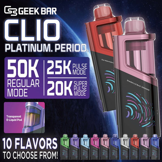 Geek Bar CLIO Platinum 50K POD (Battery NOT Included)
