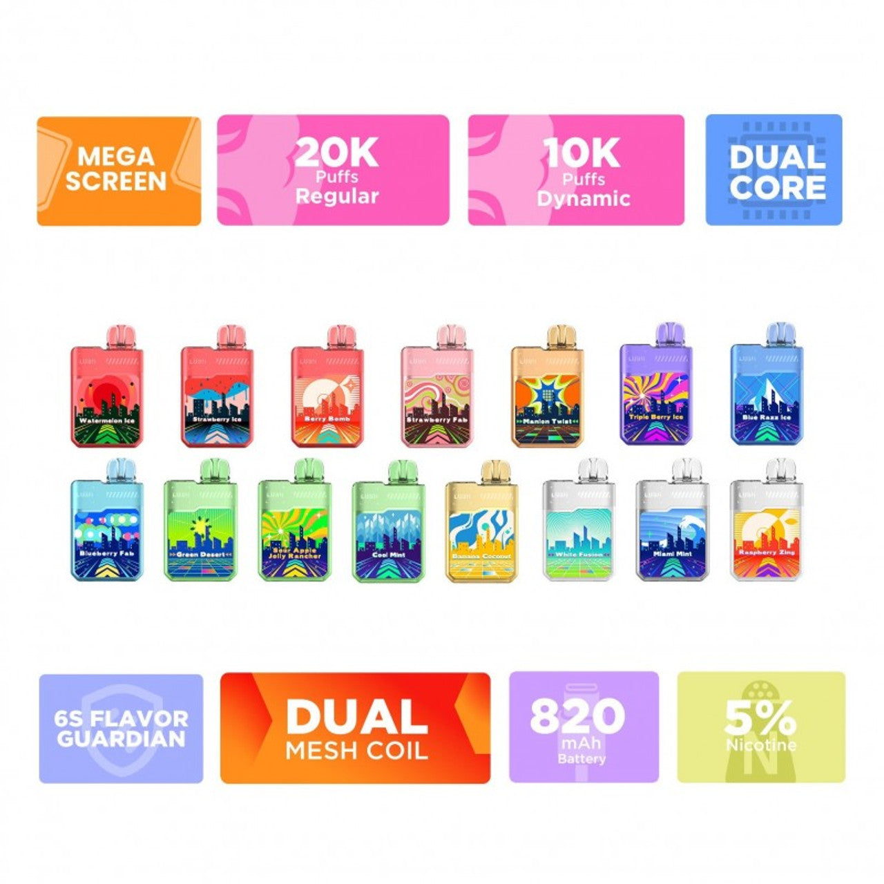 Buy Geek Bar Online Geek Bar X Digiflavor Lush 20K Disposable Vape: White Freeze (20mL Green Desert Buy Geek Bar Online Geek Bar X Digiflavor Lush 20K Disposable Vape: White Freeze (20mL Green Desert