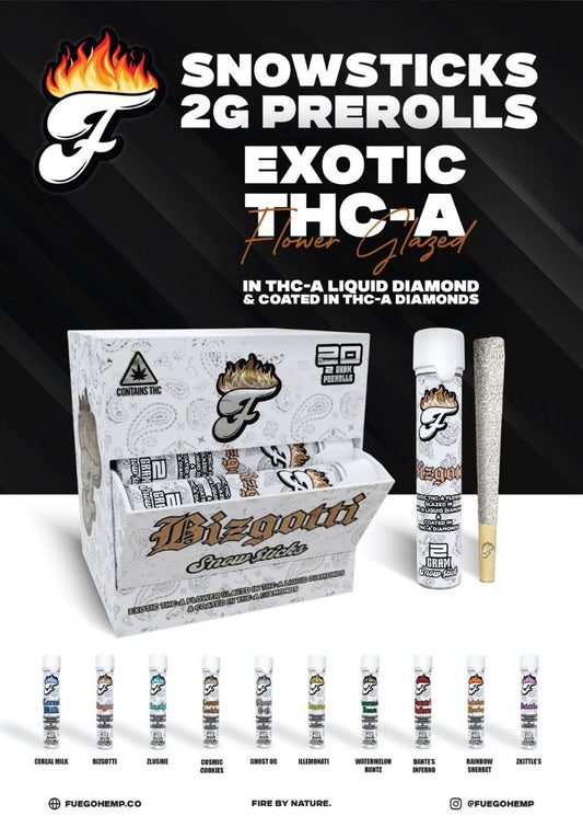 Fuego - SNOW STICK - 2 g INFUSED pre-roll per tube