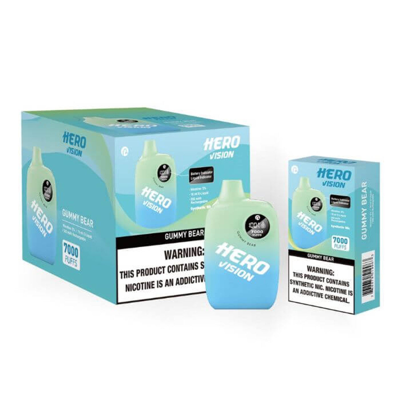 HERO VISION DISPOSABLE VAPE 7000 PUFFS