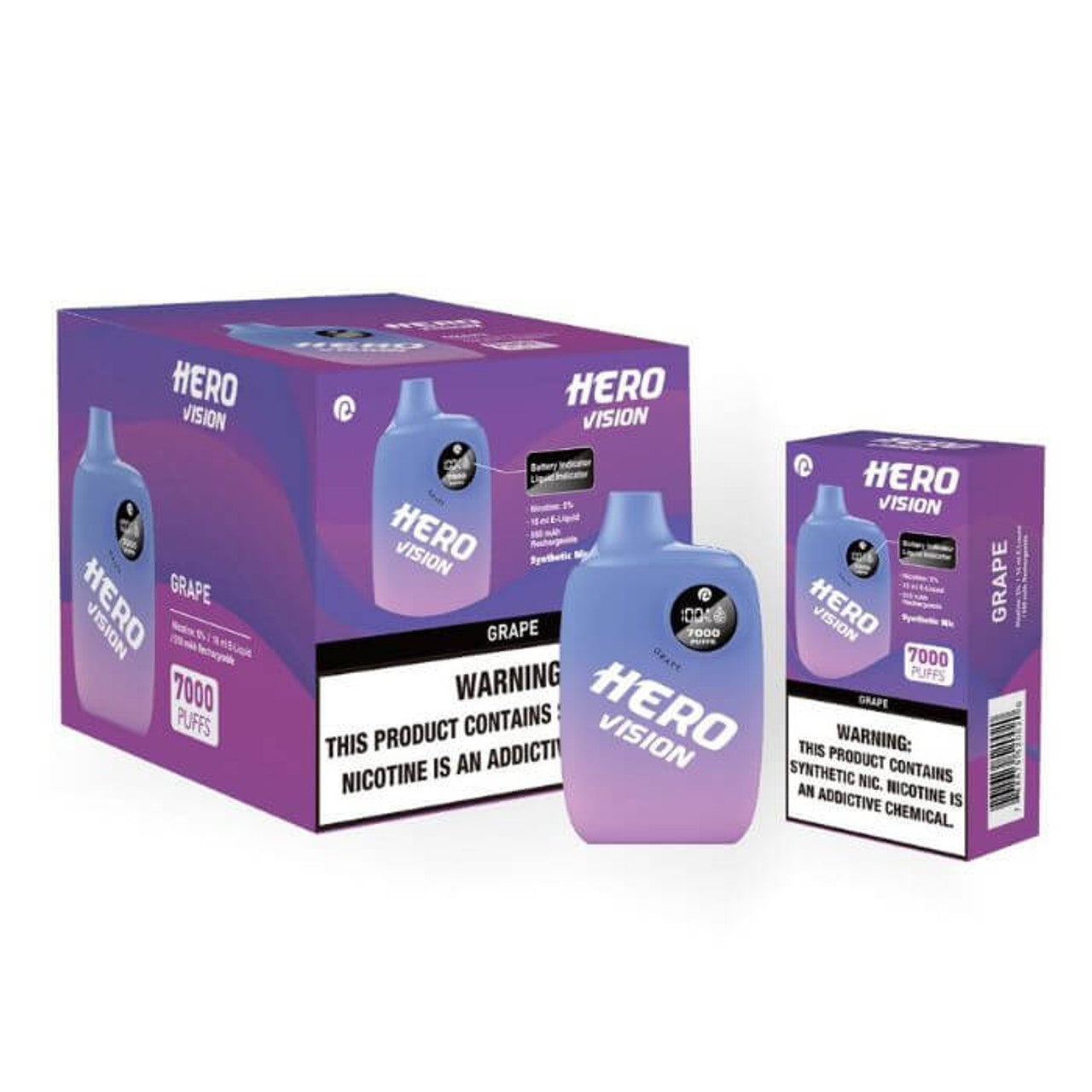 HERO VISION DISPOSABLE VAPE 7000 PUFFS