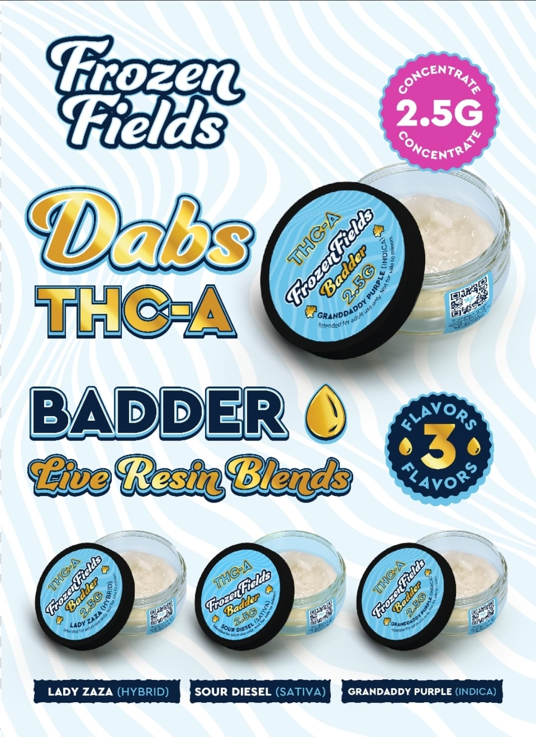 Frozen Feild - THC-A Concentrates Live Resin (Dabs)