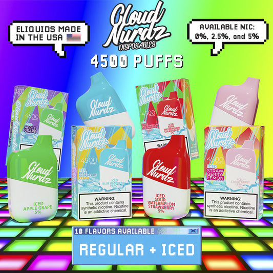 Cloud Nurdz Disposables 4500 Puffs