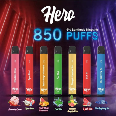 HERO Super Disposable 6% 1600 Puffs
