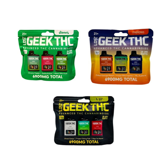 LOST GEEK THC Mini 6900mg Disposable 3 per pack