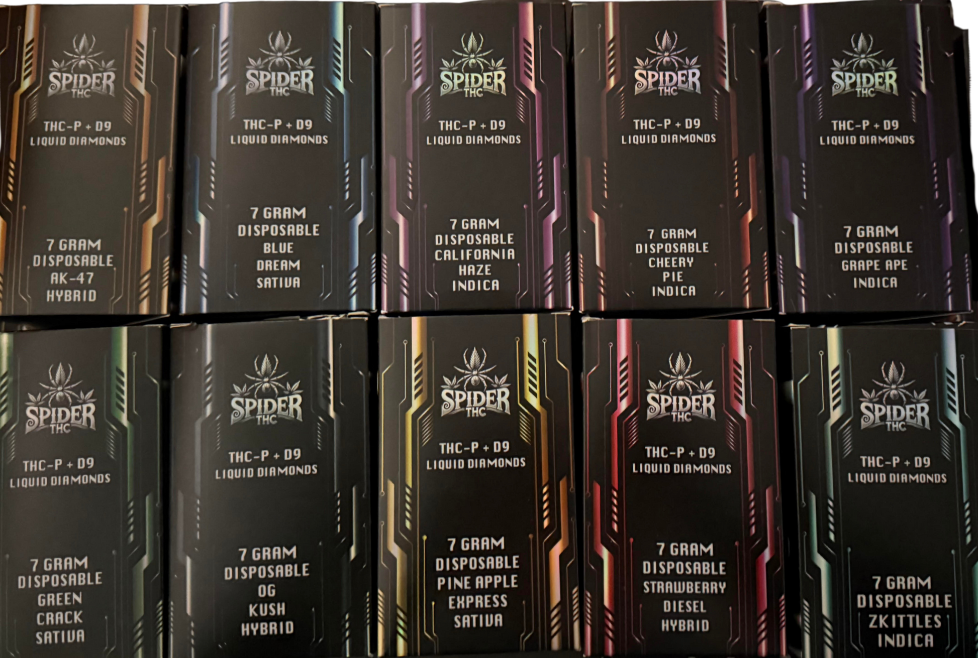 Spider THC 7g Liquid Diamonds Disposable  V Hatch Services