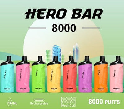 HERO Bar Rechargeable 8000 Puffs