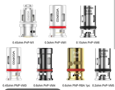 PnP Coils (5 Pack) (Drag & Vinci Pods) VooPoo